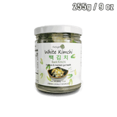 White baek kimchi in a 255g glass jar – mild and refreshing Korean side dish